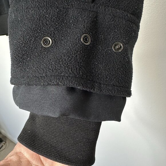 Zero Restriction Wind Stopper Pullover Black 1/4 Zip Vintage Medium - Picture 3 of 12